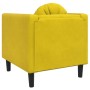 Sillón con cojín terciopelo amarillo de , Sofás - Ref: Foro24-372628, Precio: 159,45 €, Descuento: %