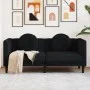 2 seater black velvet sofa with cushions by , Sofas - Ref: Foro24-372637, Price: 235,50 €, Discount: %