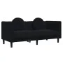 2 seater black velvet sofa with cushions by , Sofas - Ref: Foro24-372637, Price: 235,50 €, Discount: %