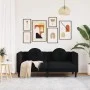2 seater black velvet sofa with cushions by , Sofas - Ref: Foro24-372637, Price: 235,50 €, Discount: %
