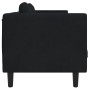 2 seater black velvet sofa with cushions by , Sofas - Ref: Foro24-372637, Price: 241,52 €, Discount: %
