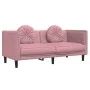 Sofá con cojines 2 plazas terciopelo rosa de , Sofás - Ref: Foro24-372635, Precio: 237,56 €, Descuento: %
