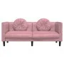 Sofá con cojines 2 plazas terciopelo rosa de , Sofás - Ref: Foro24-372635, Precio: 237,56 €, Descuento: %