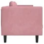 Sofá con cojines 2 plazas terciopelo rosa de , Sofás - Ref: Foro24-372635, Precio: 237,56 €, Descuento: %