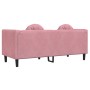 2-Sitzer-Sofa aus rosafarbenem Samt mit Kissen von , Sofas - Ref: Foro24-372635, Preis: 241,30 €, Rabatt: %