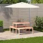 Mesa de pícnic madera maciza Douglas 110x134x75 cm de , Mesas de jardín - Ref: Foro24-832560, Precio: 90,25 €, Descuento: %