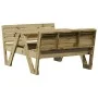 Children's picnic table impregnated pine wood 88x122x58 cm by , Garden tables - Ref: Foro24-832605, Price: 126,55 €, Discount: %