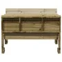 Children's picnic table impregnated pine wood 88x122x58 cm by , Garden tables - Ref: Foro24-832605, Price: 126,55 €, Discount: %