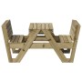 Kinder-Picknicktisch aus imprägniertem Kiefernholz 88x122x58 cm von , Gartentische - Ref: Foro24-832605, Preis: 155,97 €, Rab...