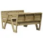 Children's picnic table impregnated pine wood 88x122x58 cm by , Garden tables - Ref: Foro24-832605, Price: 126,55 €, Discount: %