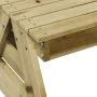 Children's picnic table impregnated pine wood 88x122x58 cm by , Garden tables - Ref: Foro24-832605, Price: 126,55 €, Discount: %