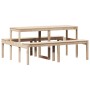 Picknicktisch aus massivem Kiefernholz, 160 x 134 x 75 cm von , Gartentische - Ref: Foro24-832562, Preis: 155,23 €, Rabatt: %