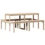 Solid pine wood picnic table 160x134x75 cm by , Garden tables - Ref: Foro24-832562, Price: 153,23 €, Discount: %