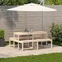 Solid pine wood picnic table 160x134x75 cm by , Garden tables - Ref: Foro24-832562, Price: 153,23 €, Discount: %