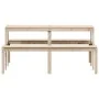 Solid pine wood picnic table 160x134x75 cm by , Garden tables - Ref: Foro24-832562, Price: 153,23 €, Discount: %