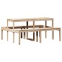 Picknicktisch aus massivem Kiefernholz, 160 x 134 x 75 cm von , Gartentische - Ref: Foro24-832562, Preis: 155,23 €, Rabatt: %