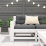 Gartensofa mit Armlehnen aus weißem Kiefernholz, 69 x 62 x 70,5 cm von , Outdoor-Sofas - Ref: Foro24-844884, Preis: 70,80 €, ...