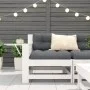 Garden sofa with armrests and cushion in solid white pine wood by , Outdoor sofas - Ref: Foro24-844915, Price: 99,29 €, Disco...
