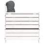 Garden sofa with armrests and cushion in solid white pine wood by , Outdoor sofas - Ref: Foro24-844915, Price: 99,29 €, Disco...
