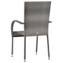 Stackable garden chairs 2 units gray synthetic rattan by vidaXL, Garden chairs - Ref: Foro24-46464, Price: 106,82 €, Discount: %