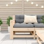 Gartensofa mit Armlehnen und Kissen aus massivem Kiefernholz von , Outdoor-Sofas - Ref: Foro24-844920, Preis: 92,03 €, Rabatt: %