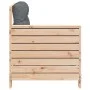 Garden sofa with armrests and cushion in solid pine wood by , Outdoor sofas - Ref: Foro24-844920, Price: 82,04 €, Discount: %