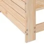 Garden sofa with armrests and cushion in solid pine wood by , Outdoor sofas - Ref: Foro24-844920, Price: 82,04 €, Discount: %