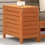 Taburete de jardín madera de pino marrón cera 62x31,5x52 cm by , Modular outdoor sofas - Ref: Foro24-844890, Price: 62,50 €, ...