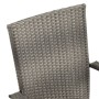 Stackable garden chairs 2 units gray synthetic rattan by vidaXL, Garden chairs - Ref: Foro24-46464, Price: 106,82 €, Discount: %