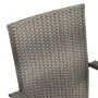 Stackable garden chairs 2 units gray synthetic rattan by vidaXL, Garden chairs - Ref: Foro24-46464, Price: 110,64 €, Discount: %