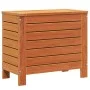 Gartenhocker aus Kiefernholz, braun gewachst, 62x31,5x52 cm. von , Modulare Sofas für den Außenbereich - Ref: Foro24-844890, ...