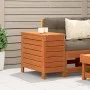 Gartenhocker aus Kiefernholz, braun gewachst, 62x31,5x52 cm. von , Modulare Sofas für den Außenbereich - Ref: Foro24-844890, ...