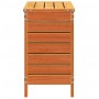 Gartenhocker aus Kiefernholz, braun gewachst, 62x31,5x52 cm. von , Modulare Sofas für den Außenbereich - Ref: Foro24-844890, ...