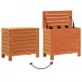 Gartenhocker aus Kiefernholz, braun gewachst, 62x31,5x52 cm. von , Modulare Sofas für den Außenbereich - Ref: Foro24-844890, ...