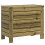 Gartenhocker aus imprägniertem Kiefernholz 62x31,5x52 cm von , Modulare Sofas für den Außenbereich - Ref: Foro24-844892, Prei...