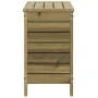Gartenhocker aus imprägniertem Kiefernholz 62x31,5x52 cm von , Modulare Sofas für den Außenbereich - Ref: Foro24-844892, Prei...