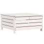 Gartenhocker aus massivem weißem Kiefernholz 62x63,5x32 cm von , Outdoor-Sofas - Ref: Foro24-844899, Preis: 84,02 €, Rabatt: %