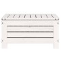 Gartenhocker aus massivem weißem Kiefernholz 62x63,5x32 cm von , Outdoor-Sofas - Ref: Foro24-844899, Preis: 85,10 €, Rabatt: %