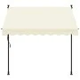 Cream fabric and steel retractable awning 200x150 cm by , Awnings - Ref: Foro24-368745, Price: 78,89 €, Discount: %