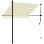 Cream fabric and steel retractable awning 200x150 cm by , Awnings - Ref: Foro24-368745, Price: 78,89 €, Discount: %