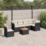 7-piece garden dining set and black synthetic rattan cushions by , Garden sets - Ref: Foro24-3255993, Price: 413,67 €, Discou...