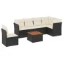 7-piece garden dining set and black synthetic rattan cushions by , Garden sets - Ref: Foro24-3255993, Price: 408,12 €, Discou...
