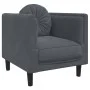 Sessel mit dunkelgrauem Samtkissen von , Sofas - Ref: Foro24-372623, Preis: 129,87 €, Rabatt: %