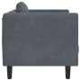 Armchair with dark gray velvet cushion by , Sofas - Ref: Foro24-372623, Price: 130,85 €, Discount: %