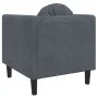 Sessel mit dunkelgrauem Samtkissen von , Sofas - Ref: Foro24-372623, Preis: 129,87 €, Rabatt: %