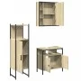 Sonoma oak plywood 3-piece bathroom furniture set by , Bathroom furniture - Ref: Foro24-3214756, Price: 194,10 €, Discount: %