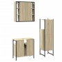 3-teiliges Badmöbelset aus Sonoma-Eichensperrholz von , Badezimmermöbel - Ref: Foro24-3214756, Preis: 194,10 €, Rabatt: %