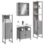 4-teiliges Badezimmerschrank-Set aus grauem Sonoma-Sperrholz von , Badezimmermöbel - Ref: Foro24-3214768, Preis: 254,51 €, Ra...