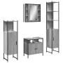 Sonoma gray plywood 4-piece bathroom cabinet set by , Bathroom furniture - Ref: Foro24-3214768, Price: 251,20 €, Discount: %