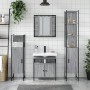 4-teiliges Badezimmerschrank-Set aus grauem Sonoma-Sperrholz von , Badezimmermöbel - Ref: Foro24-3214768, Preis: 254,51 €, Ra...